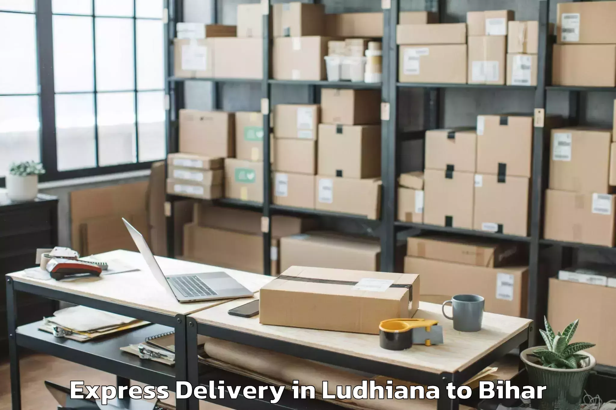 Ludhiana to Lauria Nandangarh Express Delivery